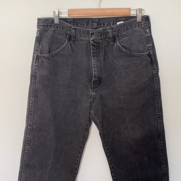 Rustler Black Vintage Mid waisted Cropped Jeans 8 - Picture 5 of 12